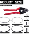 All In One Steel Bike Brake And Shifter Cable Kit With Stainless Cutter For Easy Install Universal Brake Cable Housing Image