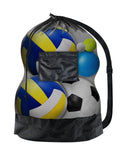 Heavy Duty Mesh Drawstring Bags Set For Sports Gear Gym Beach Travel Camping With Shoulder Strap 1 2 4 6 Pack Breathable