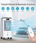 Portable Windowless Air Conditioner 3 In 1 Swamp Cooler with remote control, cooling room up to 20 feet, 12-hour timer