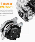 130 Amp Drop In Alternator For Jeep Liberty 3.7L V6 2010 2011 2012 And Dodge Nitro 2011 Direct Replacement with engine view
