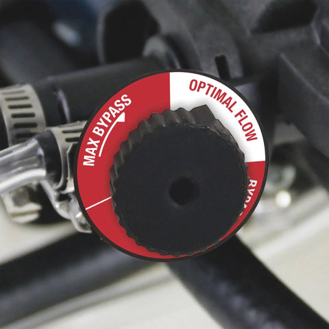 Flow control knob of Dual Tank ATV Spot Sprayer With 15 And 1.33 Gallon Tanks, 16 Foot Boomless Spray Kit, Adjustable Wand
