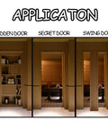 Hidden Pivot Hinges Stainless Steel For Wood And Secret Doors With 360 Degree Rotation Heavy Duty Invisible Hardware shown
