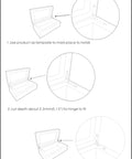 Installation instructions for Solid Brass Heavy Jewelry Box Side Rail Hinge 40x8x3mm Brushed Antique Brass