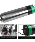 Beefy 5.5Kw Water Cooled Spindle With 8 Tool Automatic Changer Bt30 Mount detailed view showing ceramic bearings and tool change features.