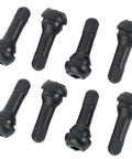 8 Pack TR413 Tubeless Tire Valve Stems, Black Rubber Snap-In, Universal Fit For 0.453 Inch Rim Holes 11.5mm