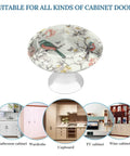 Round Cabinet Knobs With Screws For Dresser Kitchen And Bathroom, Stainless Steel Hardware, Anti Rust Durable Knobs, Smooth Finish For Drawers And Doors, Easy Install Upgrade For Cabinets, floral bird design knob