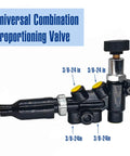 Beefed Up Universal Brake Proportioning Valve And Mounting Bracket Line Kit With Adjustable Dial Control compatible with Wilwood style.