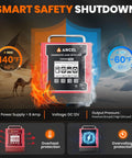 L5000 PRO EVAP Smoke Machine for Car Leak Detection with safety shutdown and temperature range features
