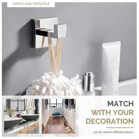 Dope Stainless Steel Towel Hook For Bathroom Wall Mount SUS 304 Polished Chrome Robe And Towel Hanger in bathroom