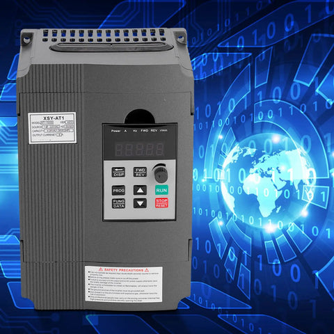 1.5KW 220V VFD Inverter For Spindle Motor Speed Control against digital background
