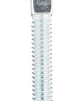 Elevator bolt, 1/4-20, 1-1/2 in long, zinc-plated steel; front view