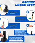 Usage steps for 3L Transmission Fluid Transfer Pump Kit With 13 ATF Adapters, Pro Grade Air Powered Fluid Transfer Tool