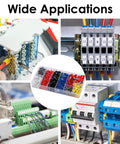 Assorted Wire Ferrules And Terminals Kit For AWG 22 To 10, Insulated Copper Crimp Connectors used in various electrical setups