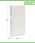 HRF-G Replacement Filter for Honeywell HPA Series Purifiers Compatible with HPA020B 10x4.9x1.4 inches 2 Pack True HEPA Filter