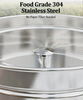 Top view of Party-Ready 18L Coffee Urn That Delivers Up To 120 Cups Per Hour, Stainless Steel Beverage Dispenser showcasing stainless interior.