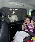 Baby Car Window Shades Breathable Mesh UV Protection Sun Covers Universal Fit Stretchable For Toddlers Kids And Pets Two Pack