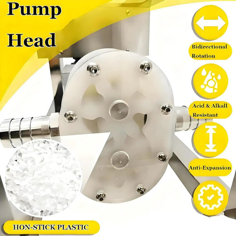 Heavy Duty Viscous Liquid Transfer Pump For Honey And Paste Stainless Steel Gear Pump 90W Electric shows non-stick pump head