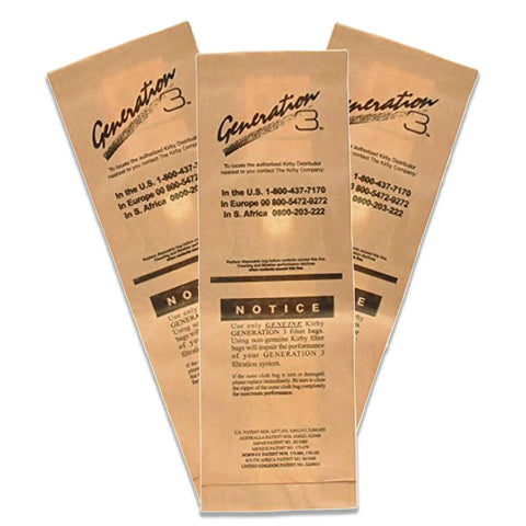 Six Legit Vacuum Bags For G3 G4 G5 G6 G7 Sentria Diamond Heritage II Legend II Twist On Single Wall Brown Bulk Pack 6 Count
