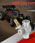 11K Slide Carburetor With 3 Needle Adjustable Nitro Engine Carb For OS Max 18TZ 18TM 21TM next to RC car, OS 21982000