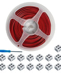 15 Pack 2 Pin 10mm LED Strip Connectors With 32.8ft Wire, Solderless Screw Terminal Blocks, includes screwdriver and connectors