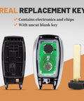 Subaru Keyless Entry Remote Key Fob Replacement For 2018 2024 Ascent Crosstrek Forester Impreza Legacy Outback WRX STI HYQ14AHK Plug And Play Install with uncut blade and electronics