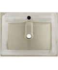 Top view of 24 Inch Ceramic Vanity Top Matte Black With Top Mount Sink Bowl Single Faucet Hole Scratch Resistant Non Porous Surface