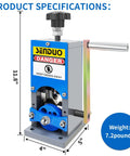 Portable Manual Wire Stripper Machine With Hand Crank Adjustable 0.06 To 1.57 Inch Cable Stripper For Drill Durable Aluminum Construction