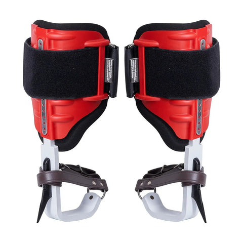 Aluminum Tree Climbing Spikes 1 Pair With Straps And Spike Protectors 350 Pound Load Capacity Arborist Gear For Climbing Hunting And Fruit Picking Red For Tough Jobs