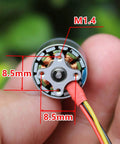 Kickass Mini RC Quadcopter Motor For DIY FPV Drones 1104 Brushless Micro Motor 1 2S 4300KV shown close-up with dimensions