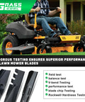 Heavy Duty Mower Blades 482878 Set For Scag Tiger Cub Wildcat Turf Tiger 36 Inch And 52 Inch Decks Replacement Ferris