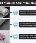 Hella Sturdy 8 Mesh Stainless Steel Wire Screen For Drain Guards And Ventilation Covers With Slick DIY Friendly Cutting Setup.