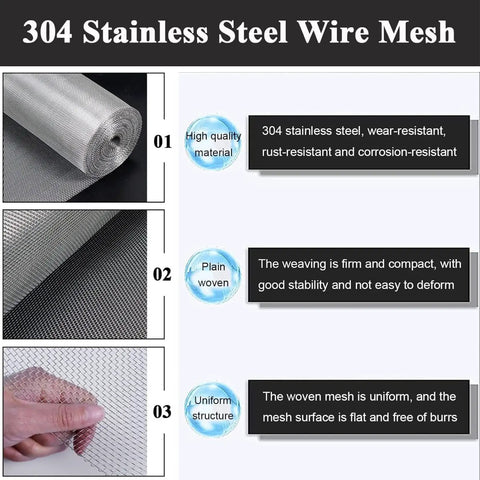 Hella Sturdy 8 Mesh Stainless Steel Wire Screen For Drain Guards And Ventilation Covers With Slick DIY Friendly Cutting Setup.
