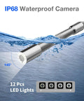 Pro-Grade Sewer Camera Kit With 100 Ft Cable And 4.3 Inch HD Screen 23mm Endoscope With 12 LED Lights 8500mAh Battery waterproof camera