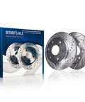 Beefed Up Front Brake Kit With Drilled And Slotted Rotors And Ceramic Pads For Ford F 150 Expedition And Lincoln Navigator 2010