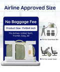 Layover-Ready Underseat Travel Backpack For Airlines With 2 Packing Cubes, Dirt-Resistant 35L Personal Item Bag, size guide display