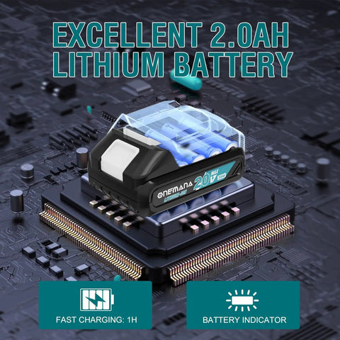 Lithium battery for Cordless 20V Brushless Portable Bandsaw With 2.5 Inch Deep Cut And 6 Speed Beast Mode Power
