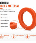 80 Pack Garden Hose Washers Red Rubber Gasket Heavy Duty Universal Fit For Standard Three Quarter Inch Garden Hose Fittings