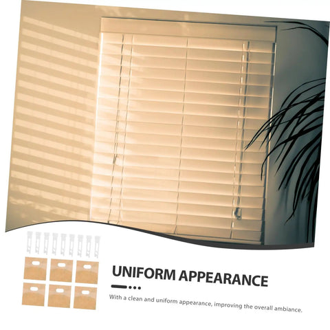 Vertical Blind Repair Kit With Slats Stems For DIY Quick Replacement Of Vertical Blinds Parts Practical Window Carrier Accessories And Restoration For A Smooth Functional Look installed on window with sunlit room.