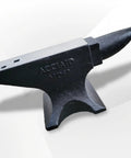 132 Lb Single Horn Cast Steel Blacksmith Anvil With Polished Work Surface, Round And Square Holes, Round Horn Tool For Metal Shaping