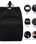 Black Airplane Ready Infant Car Seat Travel Bag With Padded Interior And Side Pocket Gate Check Friendly For Most Car Seats And Bases Fits Pipa And KeyFit 30 with features