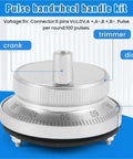 Pro Grade 5V Manual Pulse Generator Hand Wheel Kit for CNC Machine Tools, rotary encoder electronic hand wheel shown on blue background