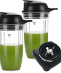 Pro Extractor Blade Replacement Kit With Gasket And 24Oz Cup Set For Ninja Professional 72oz Countertop Blenders