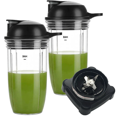 Pro Extractor Blade Replacement Kit With Gasket And 24Oz Cup Set For Ninja Professional 72oz Countertop Blenders