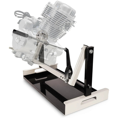 Beefy Motorcycle Engine Stand For Vertical Single Cylinder 2 Stroke And 4 Stroke Engines Eight Angle Adjustable Mount