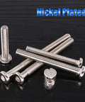 100Pcs M6 Hex Drive Socket Cap Barrel Screws And Nuts Kit For DIY Furniture Building Nickel Plated Steel Screws