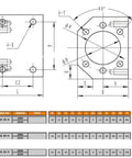 BEVDICNC SFU1605 ball screw kit, 16mm dia, 550mm long, 5mm lead, with end supports and shaft coupler