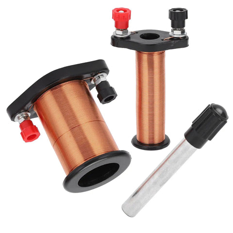 Hands On Electromagnetic Induction Coil Kit For Physics Class, Lightweight Portable PVC And Brass Coil For Easy Hands On Experiments