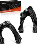 Two Pack Front Upper Control Arm With Ball Joint And Bushing For Ford Fusion 2006 2012 Lincoln MKZ 2007 2012 Mazda6 2003 2008 Mercury Milan 2006 2011 Replacement, black steel