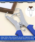 Premium Miter Spring Clamps Kit With 20 Heavy Duty Clamps And Spring Loaded Pliers For DIY Woodworking Proven Grip On Picture Frames And Trim Moldings, metal plier clamp on wood frame corner