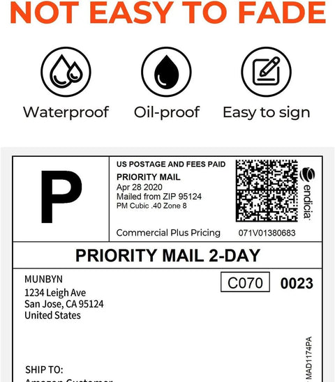Image of 4x6 Thermal Direct Shipping Labels Pack Of 500 Fanfold Commercial Grade For Easy Shipping And Fulfillment Compatible With FedEx UPS USPS